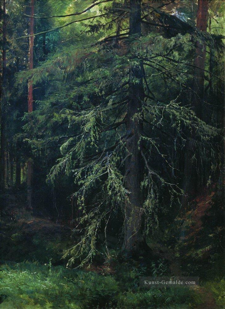 Tanne 1 klassische Landschaft Ivan Ivanovich Bäume Ölgemälde